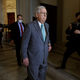 Senate Minority Leader Mitch McConnell (R-KY) leaves following the weekly Senate Republican policy luncheon in the Russell Senate Office Building on Capitol Hill on January 11, 2022, in Washington, DC.